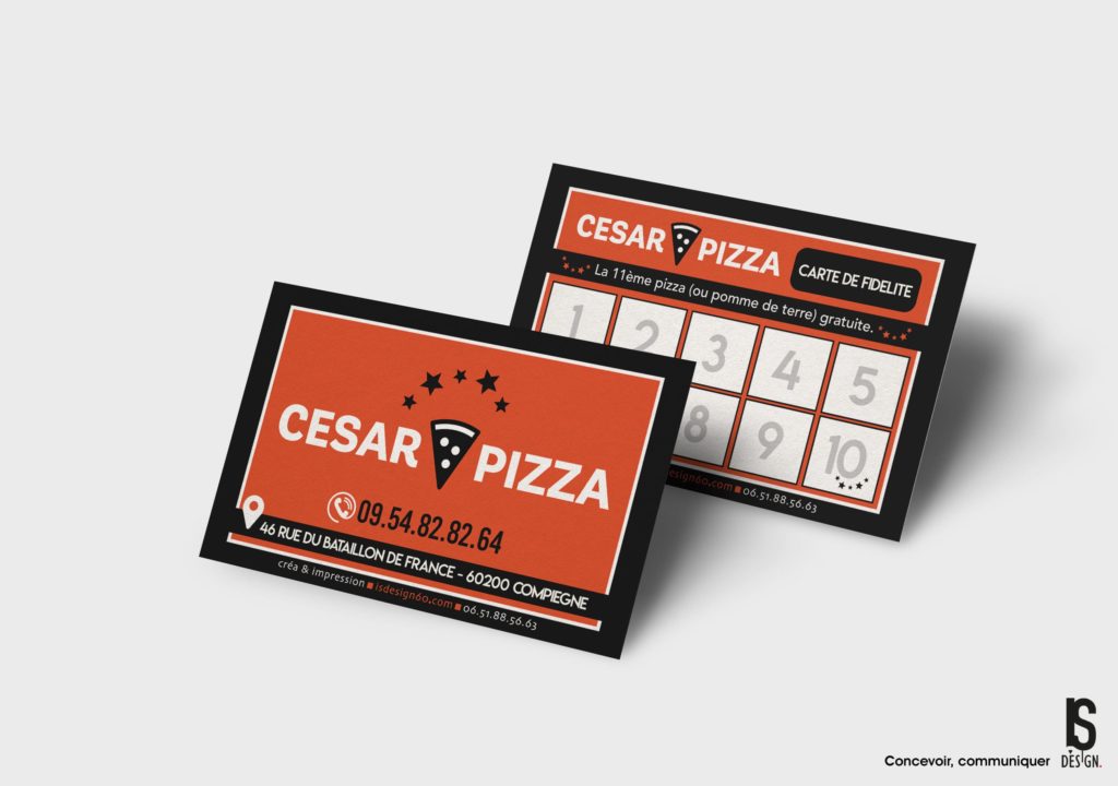 Cesar pizza-CDV mockup